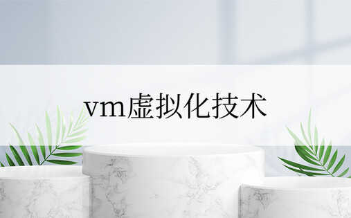 vm虚拟化技术